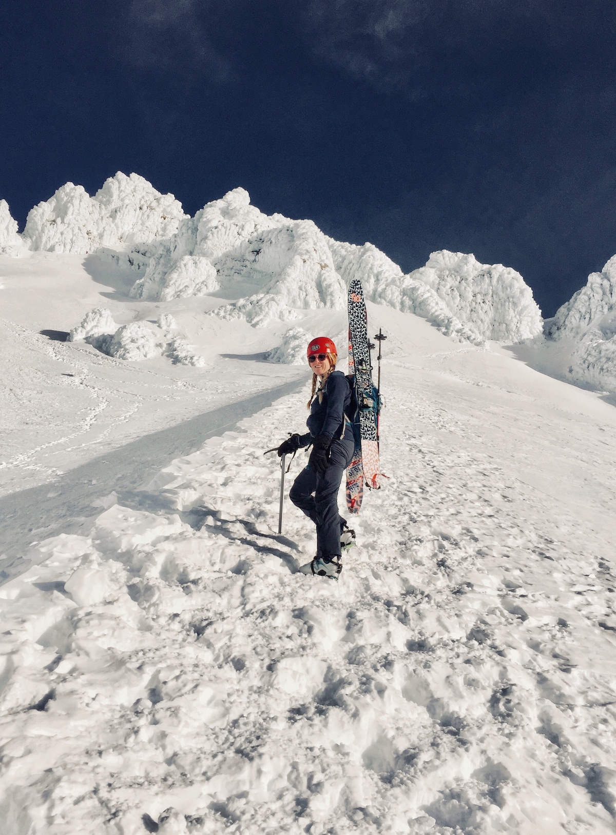 Alexandra Lev on Mt. Hood. [Photo] Brad Burnham