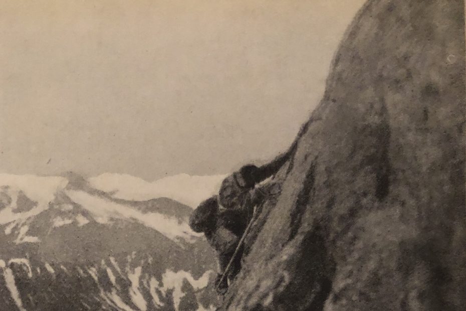 Ugo di Vallepiana on the first ascent, with Paul Preuss, of Pic Gamba on the Peuterey Ridge in 1913. [Photo] Paul Preuss / Courtesy David Smart