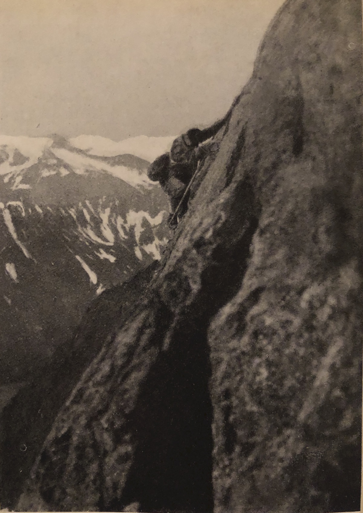 Ugo di Vallepiana on the first ascent, with Paul Preuss, of Pic Gamba on the Peuterey Ridge in 1913. [Photo] Paul Preuss / Courtesy David Smart