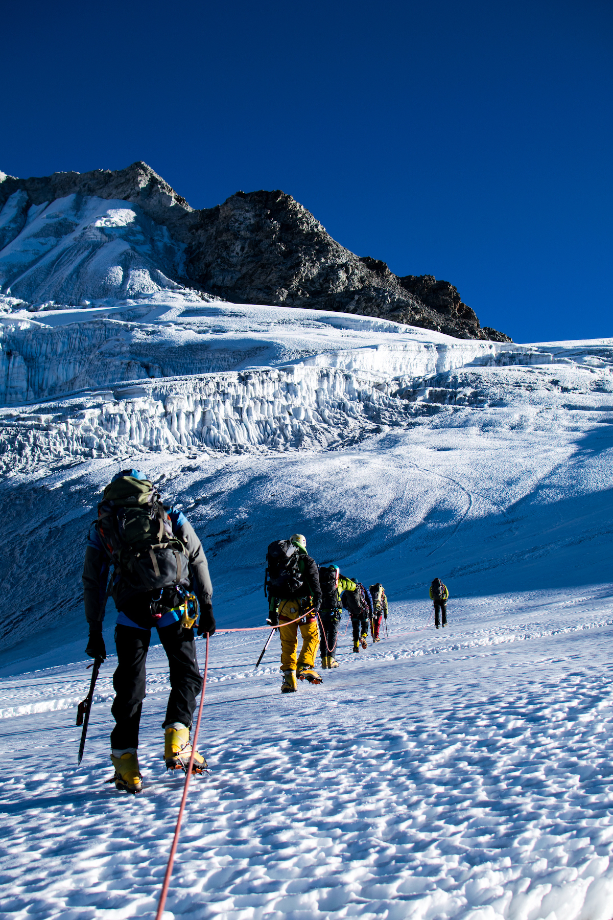 The MIR team climbing Tserko Peak, Nepal. [Photo] Lim Joel