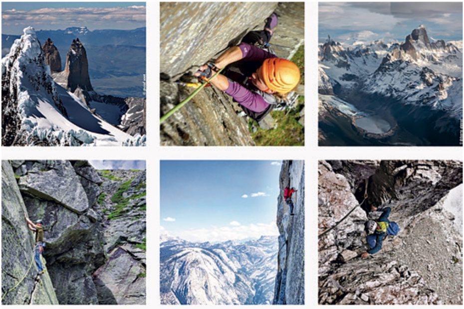 A screenshot of images from Instagram: #myalpinelesson, a hashtag launched to encourage climbers to share stories of their accidents and close calls to help others improve their risk management skills. [Images] Instagram, #myalpinelesson