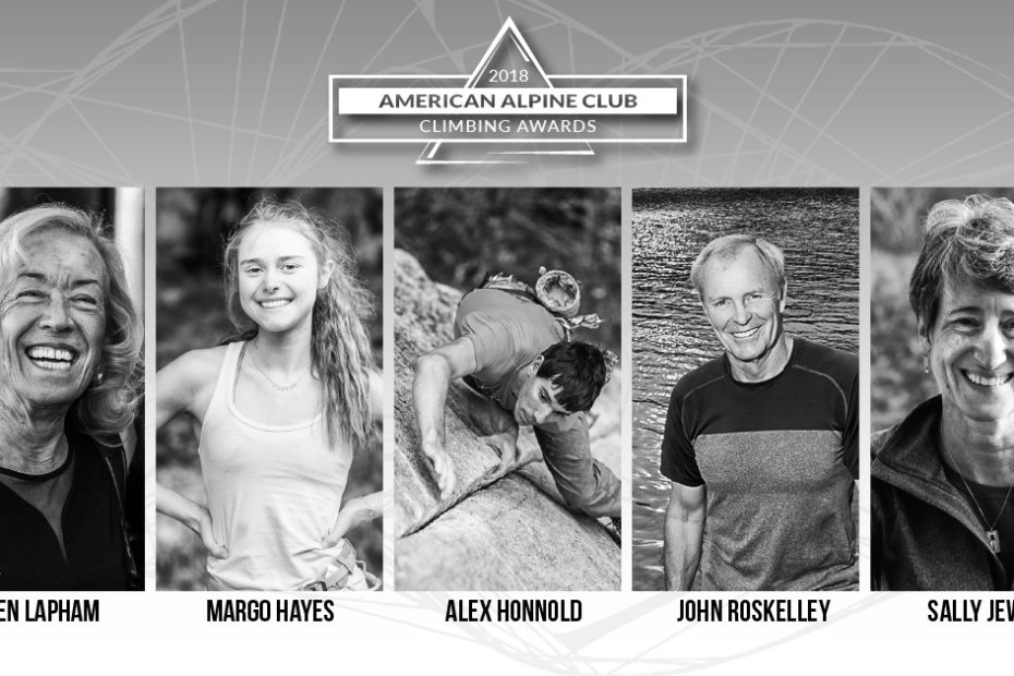 The 2018 recipients of the American Alpine Club Climbing Awards
