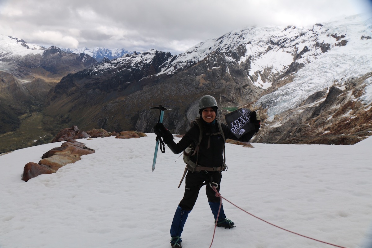 Anel Guel travelled to the Cordillera Blanca in Ancash, Peru, where she summited Mt. Pisco (5752m) in Huascaran National Park on June 19-20, 2018. [Photo] Anel Guel collection