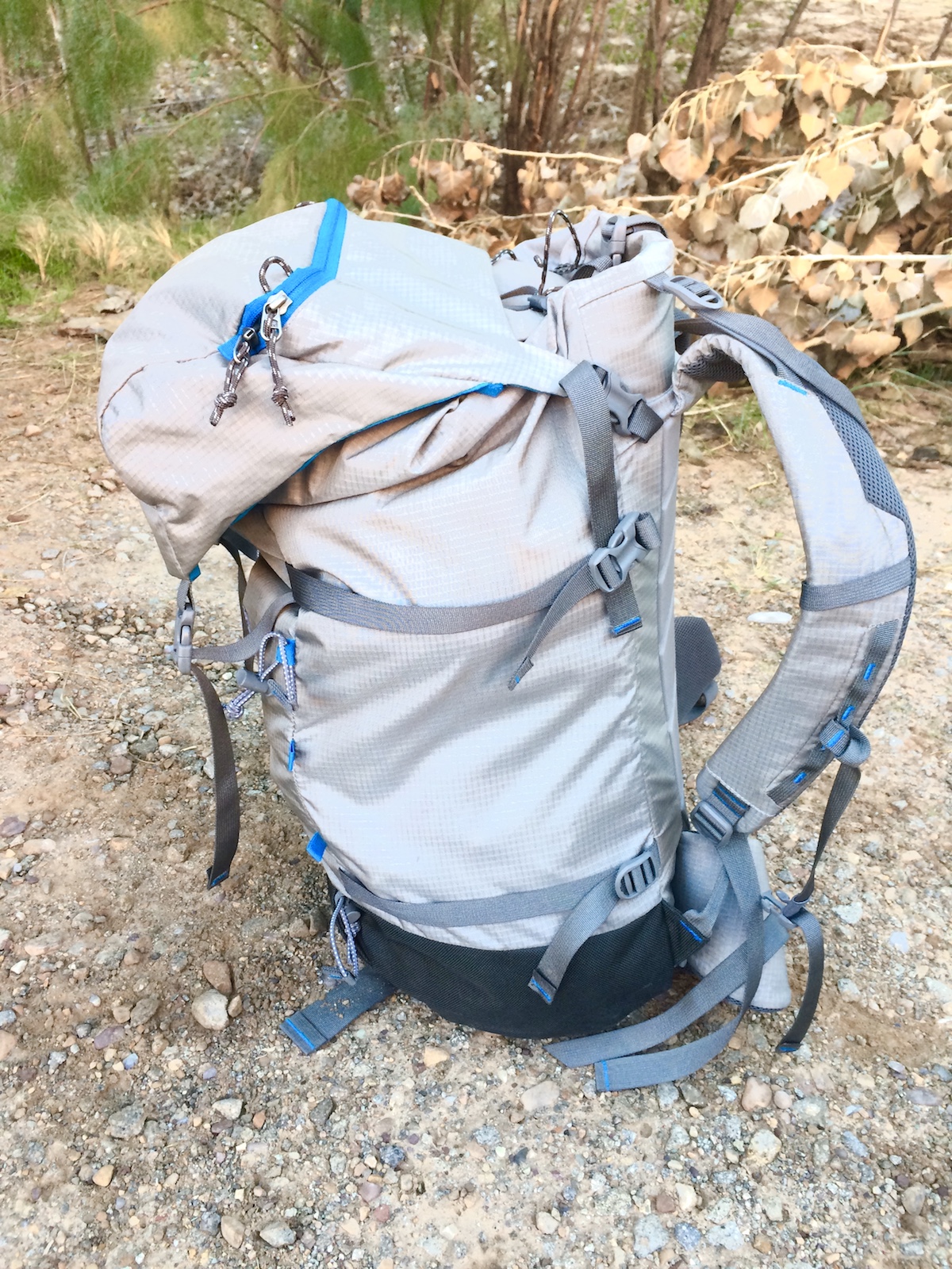 The lid of the Yeti 50L pack flops way over when the pack is not full. [Photo] Mike Lewis