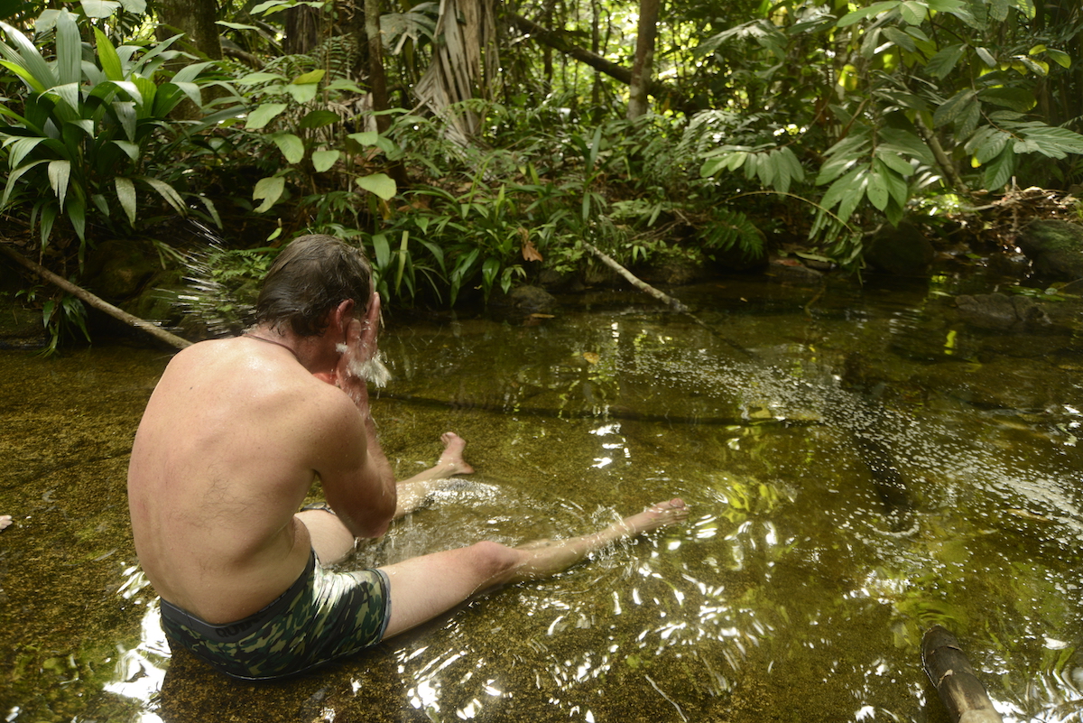 Cooling off in the rainforest. [Photo] Courtesy of Benegas Brothers Productions