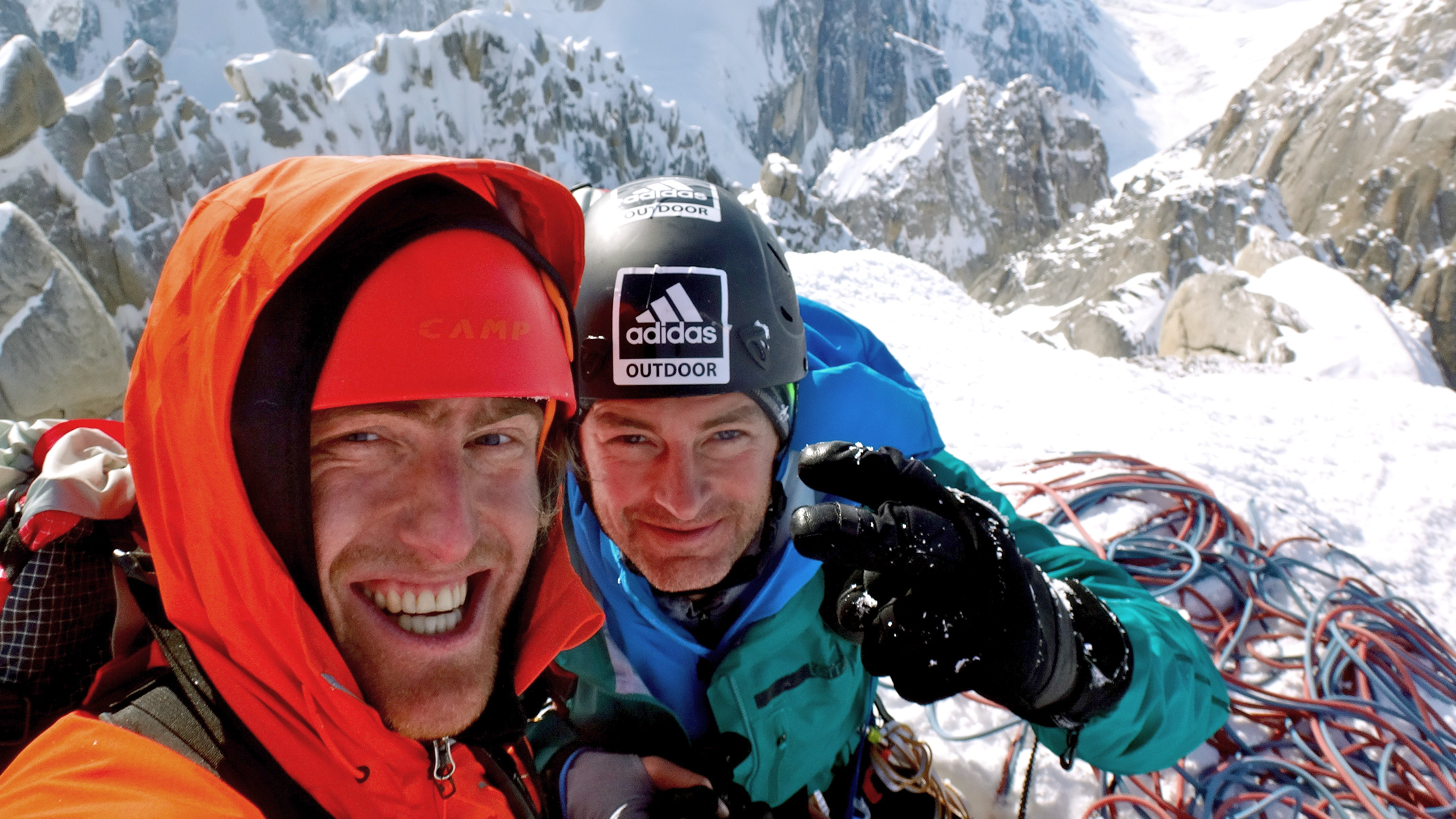 Erdmann and Roskelley on the summit of the Citadel [Photo] Benjamin Erdmann