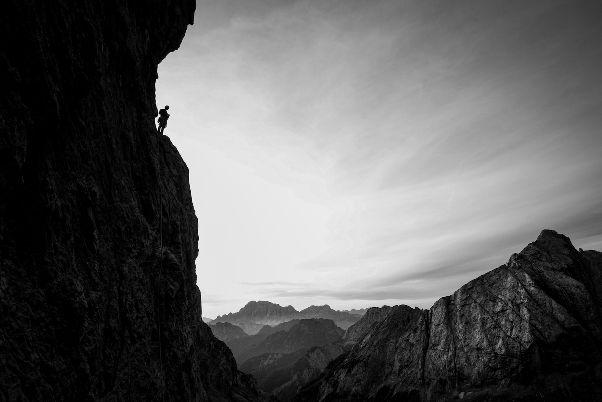 A climber in the Dolomites, Italy. [Photo] Henna Taylor/Summer Taylor