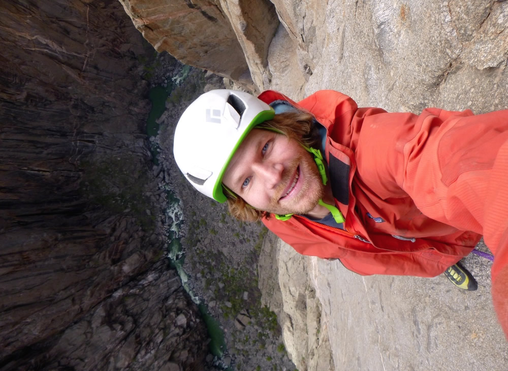 Alpinist Digital Editor Derek Franz in the Black Canyon of the Gunnison, Colorado. [Photo] Derek Franz