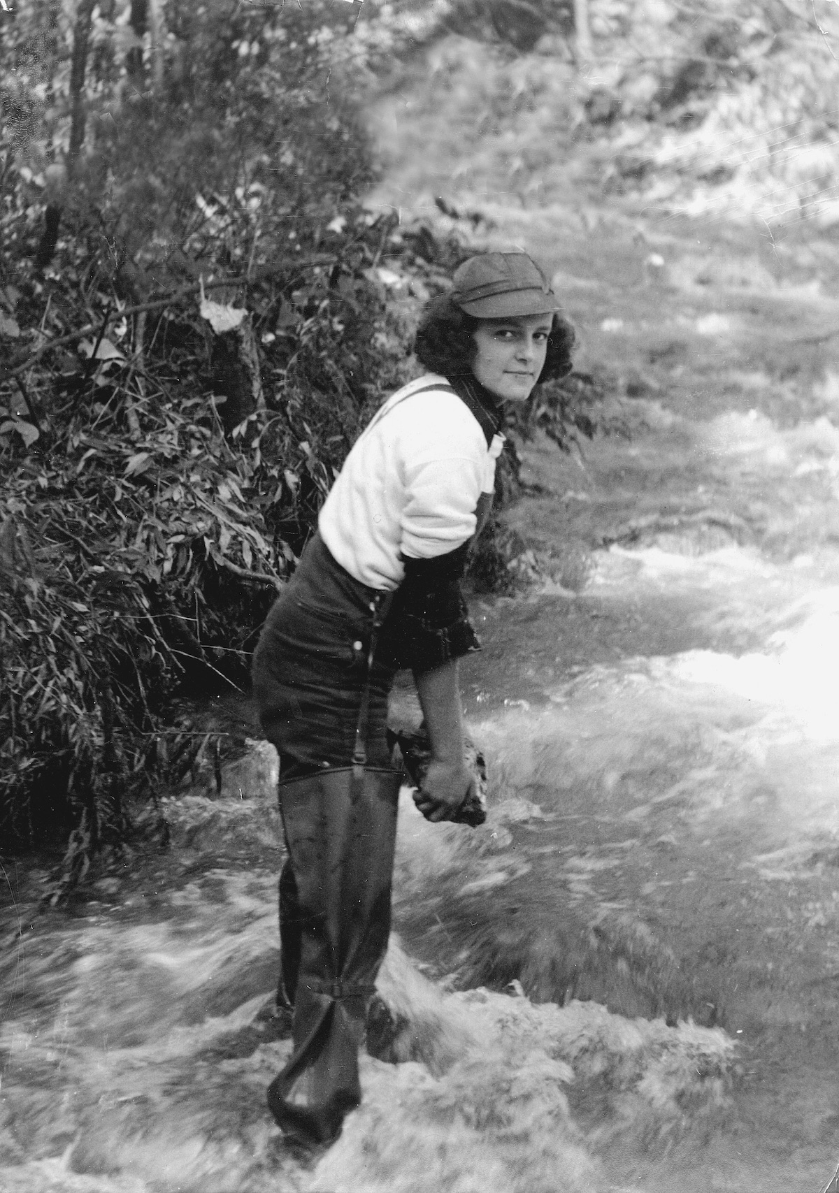 Hawley on her family's Vermont property. [Photo] Courtesy of the Michael and Meg Leonard collection