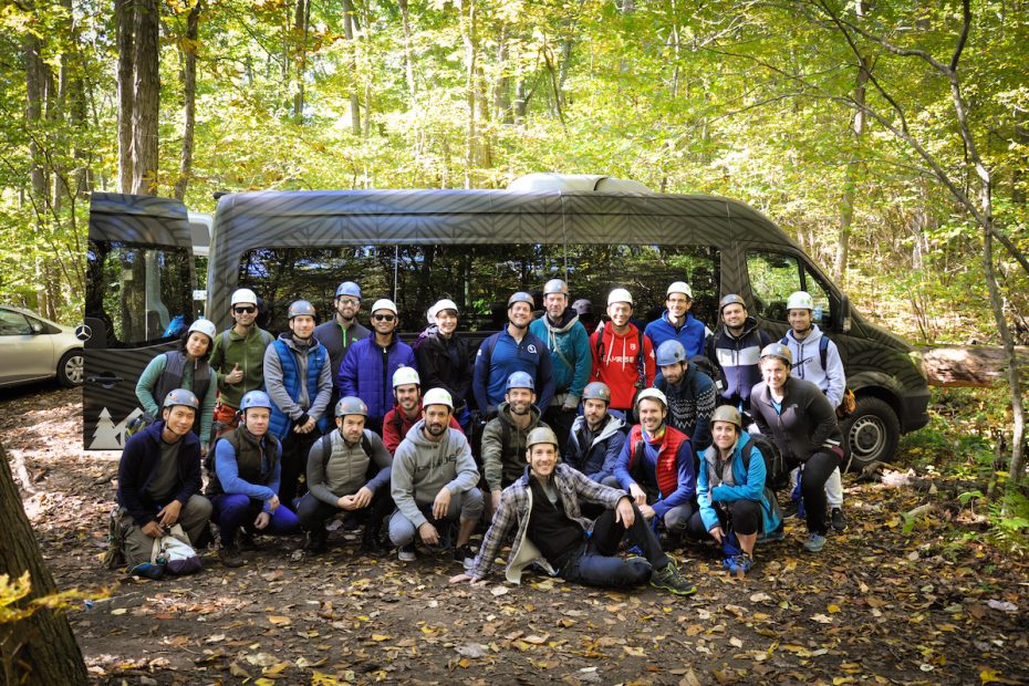A Get Out And Trek (GOAT) climbing event in Kent, Connecticut. [Photo] Courtesy of GOAT