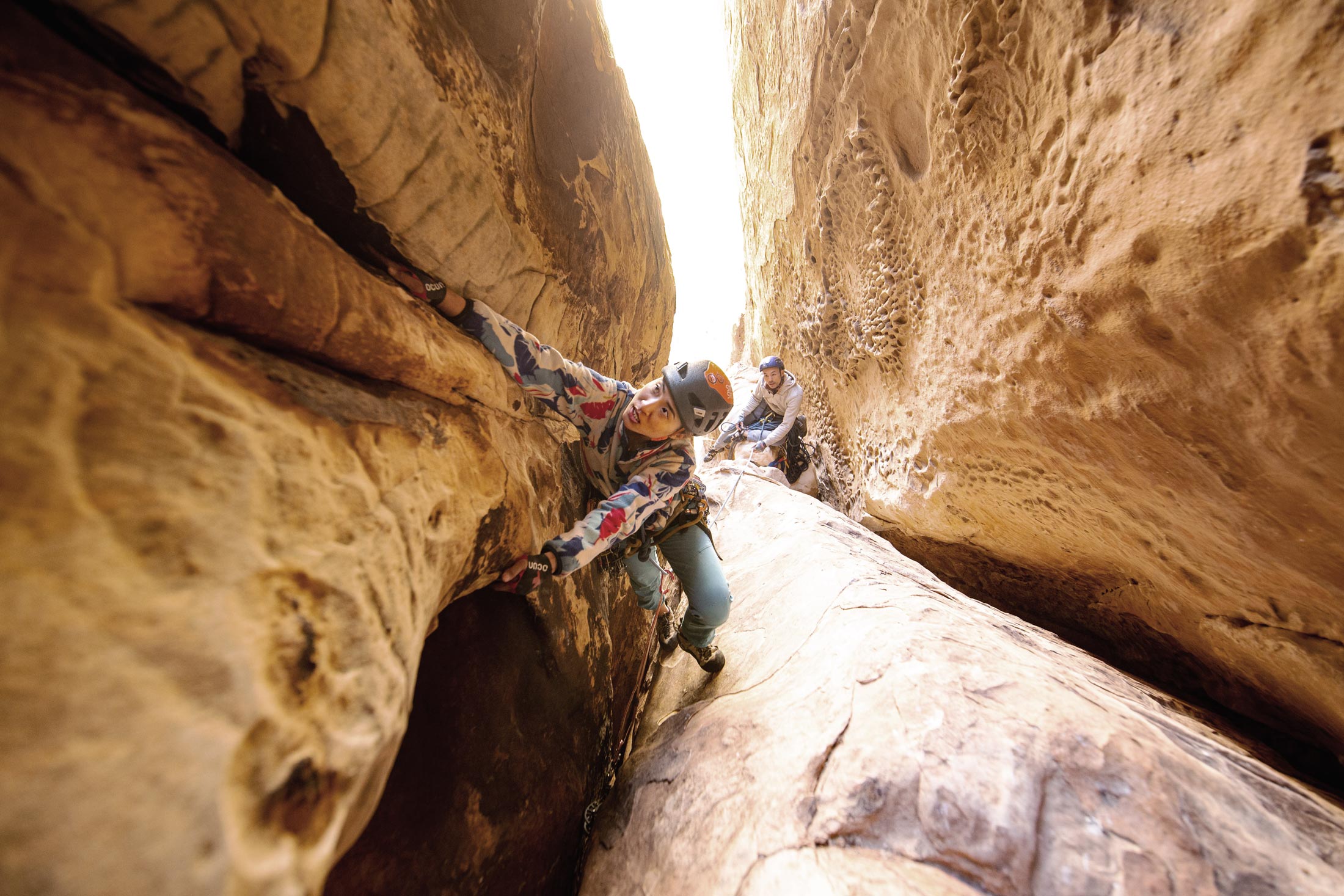 Julie Tsai in Red Rock Canyon.