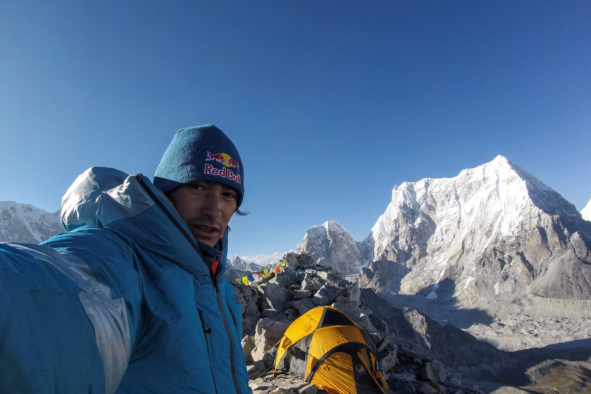David Lama during acclimatizing on Fox Peak, October 2018. [Photo] David Lama/Red Bull Content Pool
