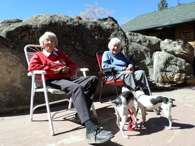 Helen Kilness, left, and Jean (Jene) Crenshaw, ca. 2014. [Photo] Katie Ives