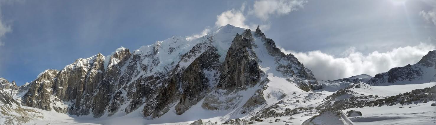 The unclimbed North Face of Jezebel: about 3,800 feet of rock, ice and mixed climbing. [Photo] Rick Vance
