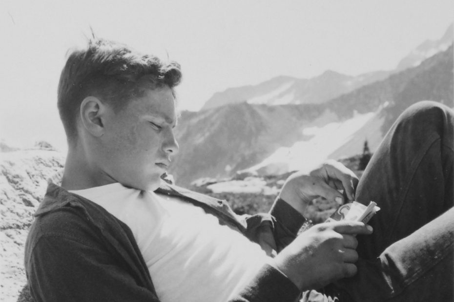 Kim's early days in the North Cascades. [Photo] Thomas Matthiesen collection