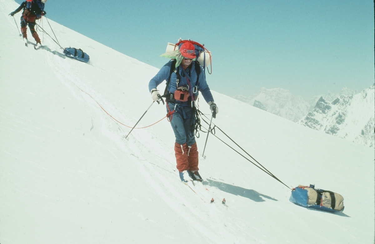 Karakoram Traverse on Nordic skis, 1980. [Photo] Photographer unknown, Kim Schmitz collection