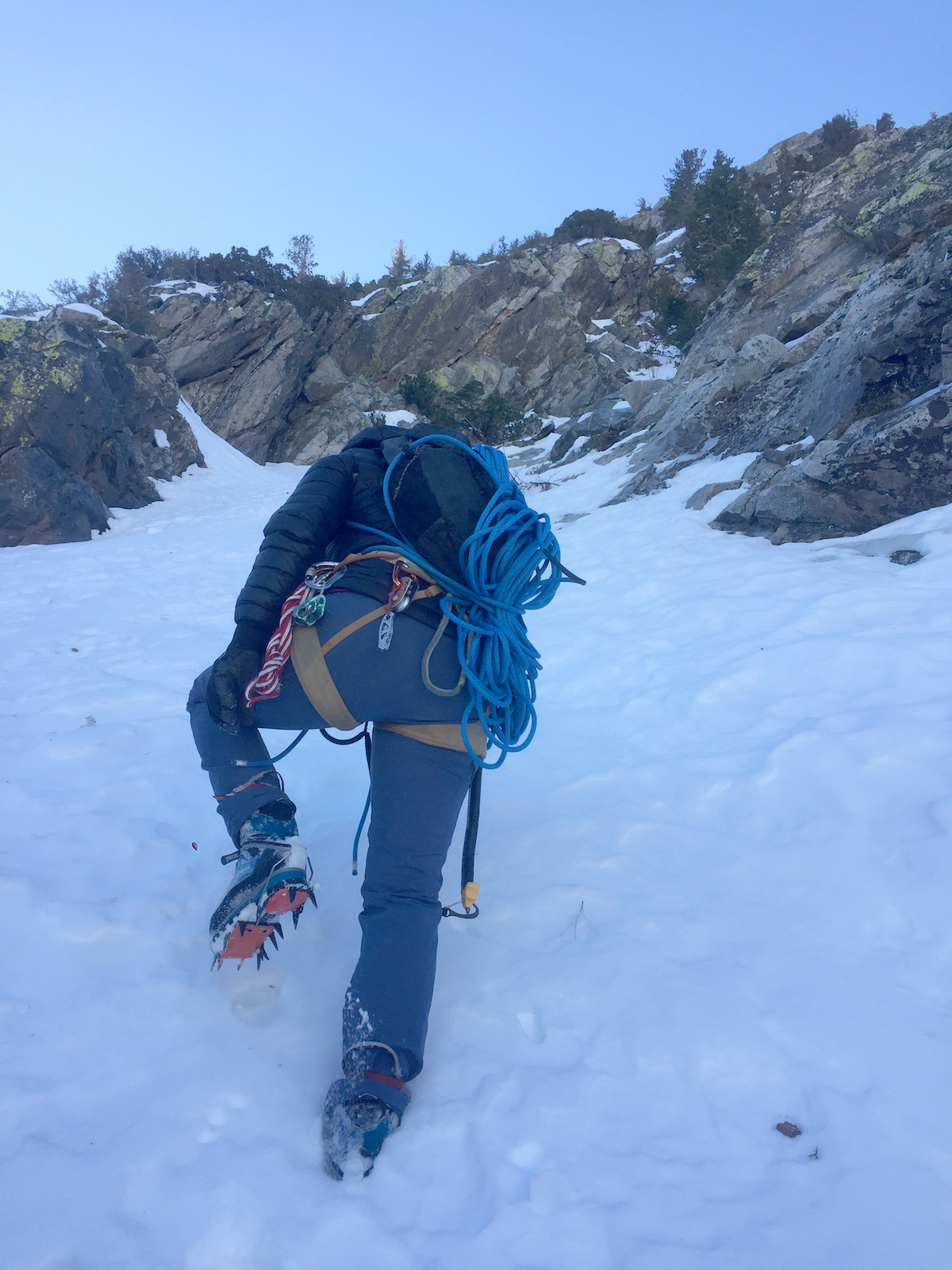 Clark approaching the base of Carson Peak. [Photo] Tess Smith