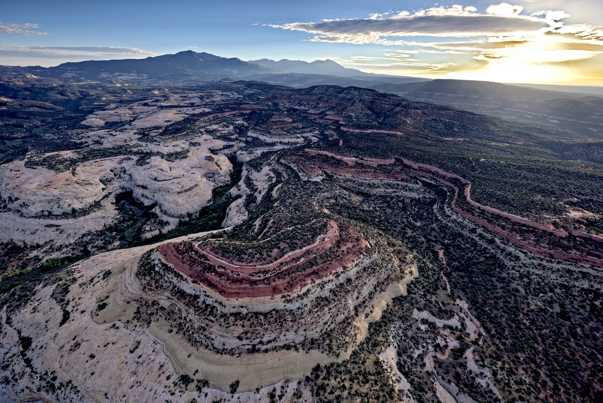 Allen Canyon and the Abajo Mountains--no longer included in Bears Ears Monument. [Photo] Adriel Heisey, courtesy of Bears Ears Inter-Tribal Coalition
