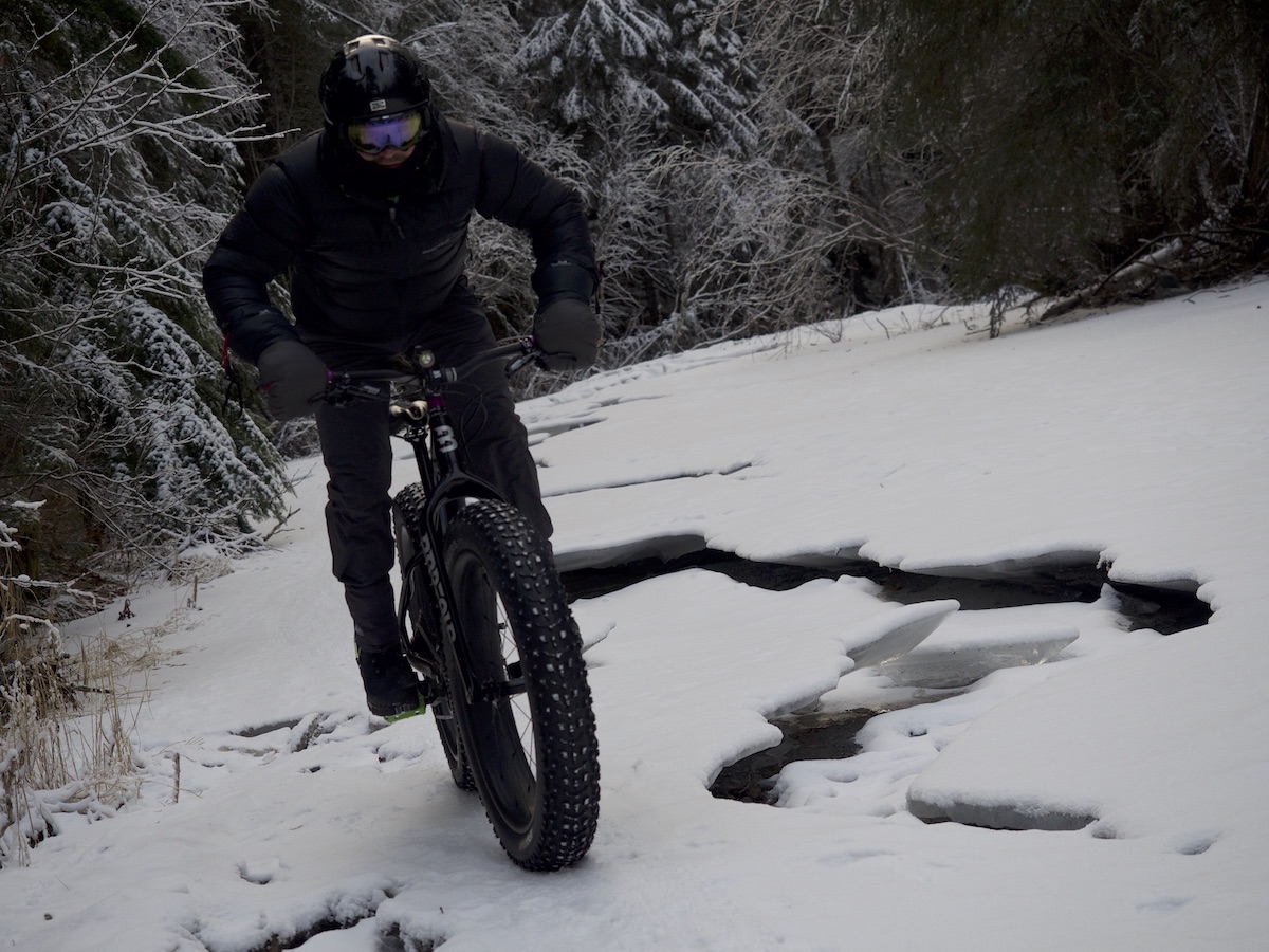 Matt Kandrick rides his fat bike on the Hillside Trails in Anchorage, Alaska. [Photo] Clint Helander