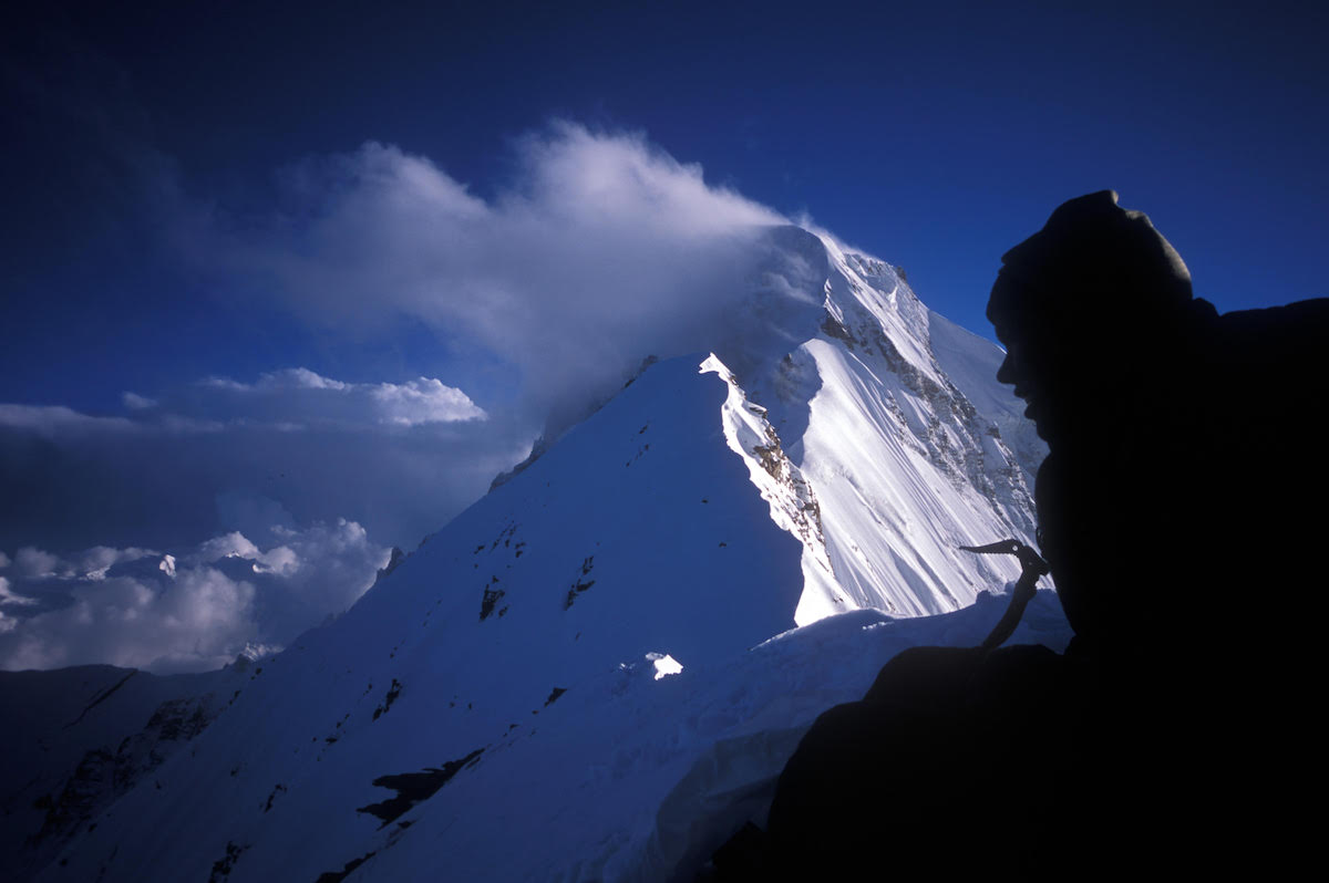 This photo shows a view of Peak 6477 from the South Ridge of Nanda Devi East / Sunanda Devi. [Photo] Pete Takeda