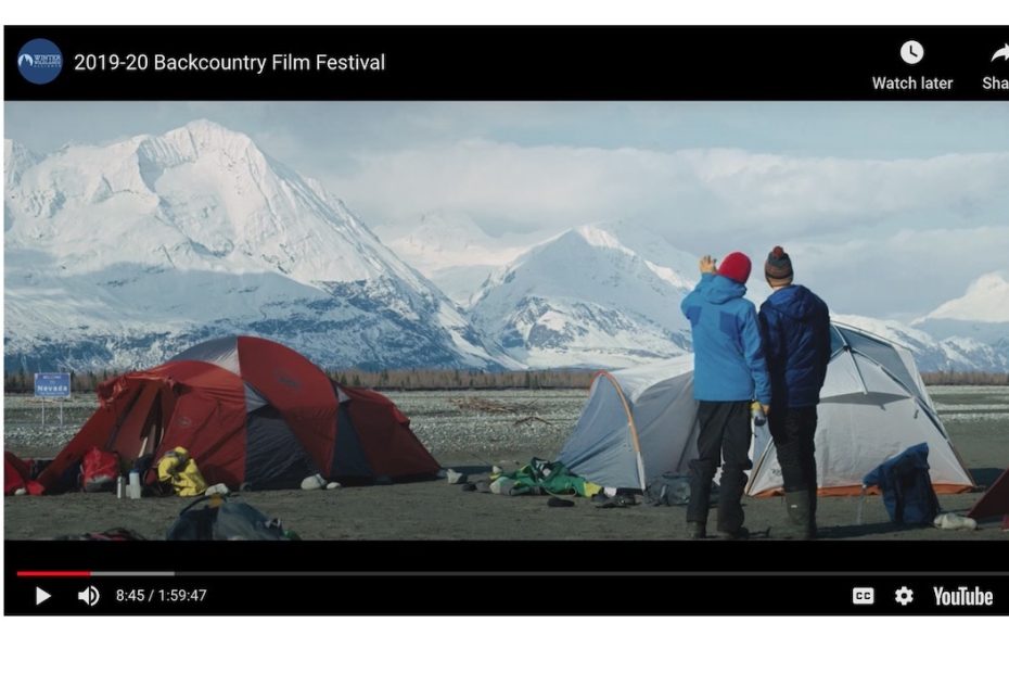 A screenshot of the Winter Wildlands Alliance Backcountry Film Fest video. [Photo] Derek Franz