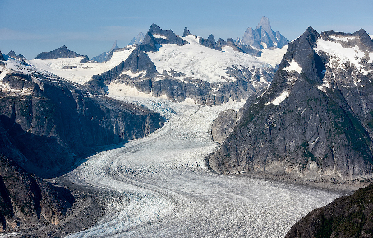 Patterson Glacier, below Devils Thumb. [Photo] Mike McMahon