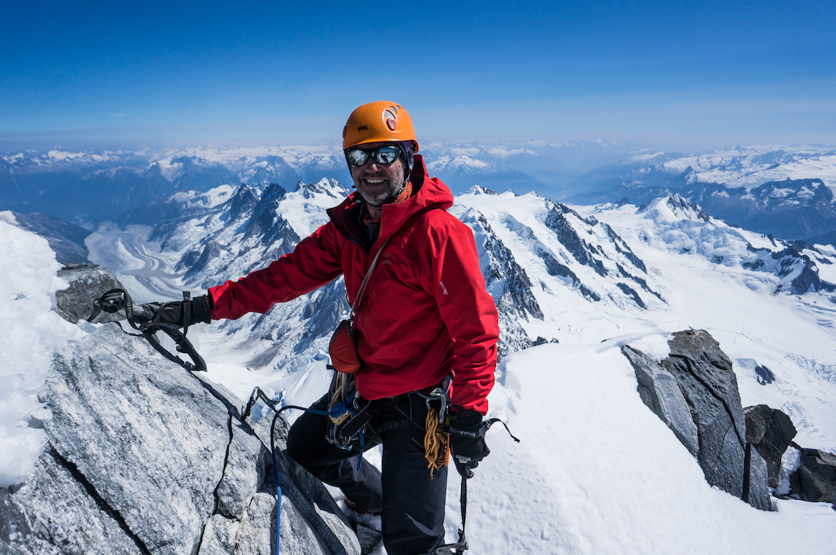 Richardson on the summit. [Photo] Ian Welsted