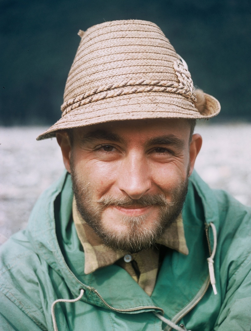 Wayne Merry while engaged in Alaskan glacier mapping for the International Geophysical Year (IGY) in 1958. [Photo] Dick Long (Wayne Merry collection)